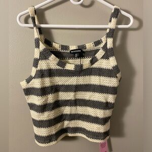 Pretty Little Thing Striped Strappy Vest Top NWT US 12